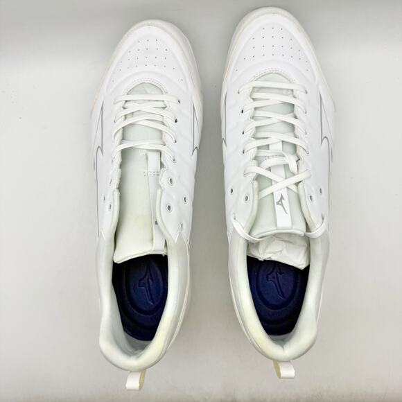 Mizuno Mens Ambition 2 Low Molded Baseball Cleats US 12.5 White Athletic GUC main image 5